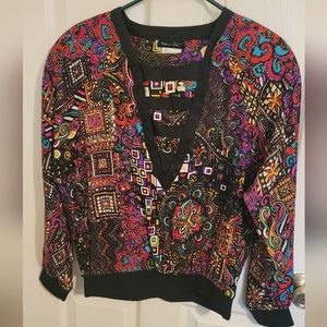 Silk Diane Freis skirt set